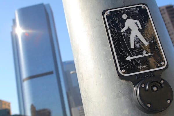 There are many risks for pedestrians here in the Los Angeles area.