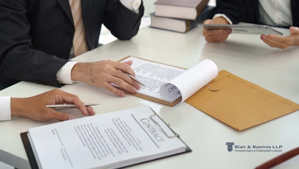 Severance lawyer reviewing contract