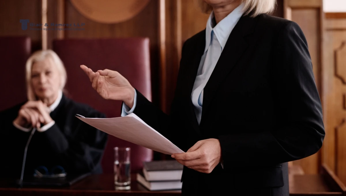 lawyer in court