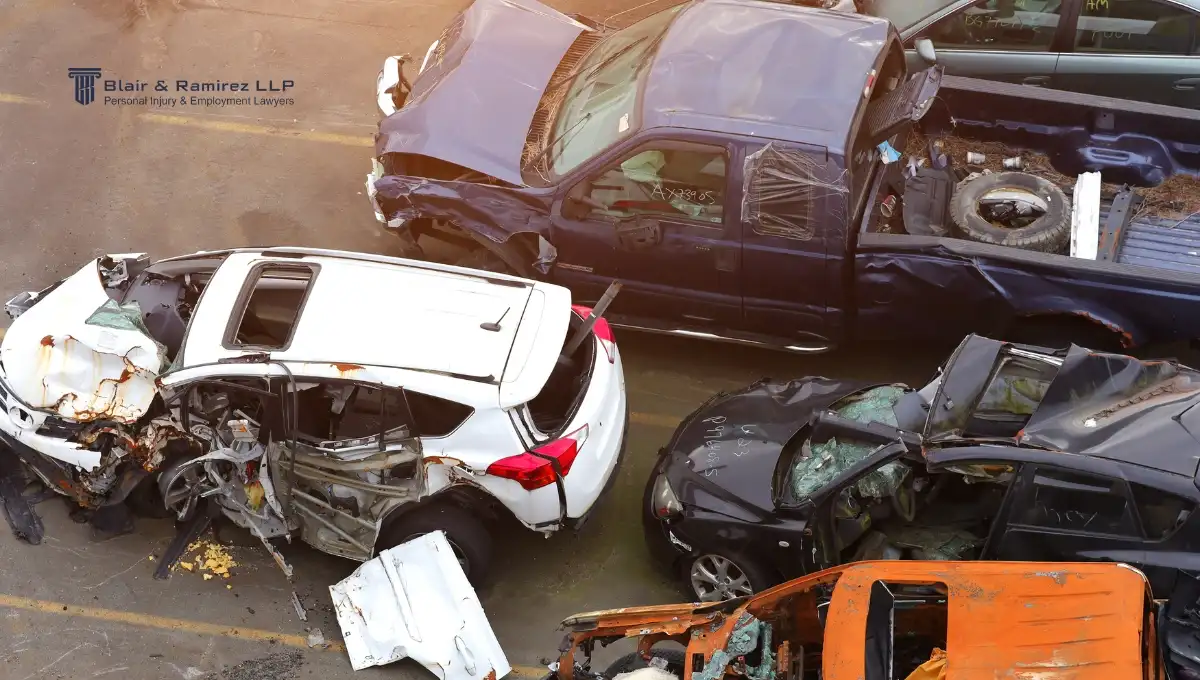 Multivehicle accident