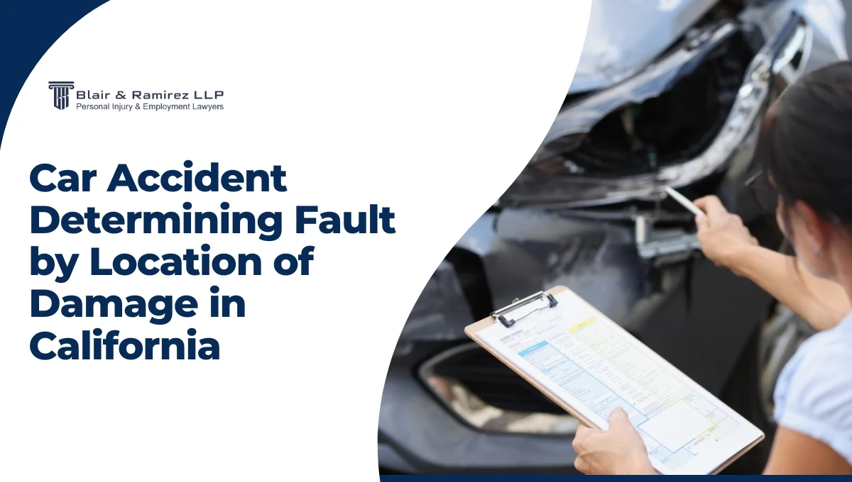 Car Accident Determining Fault by Location of Damage in California