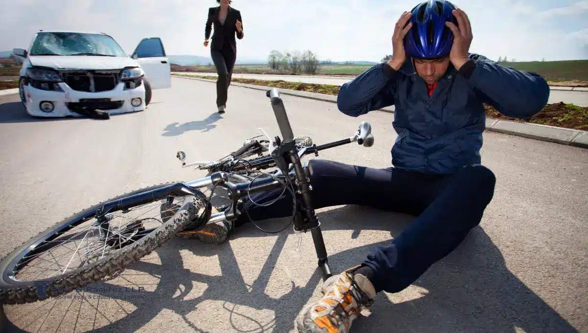 Bicycle vs car accident