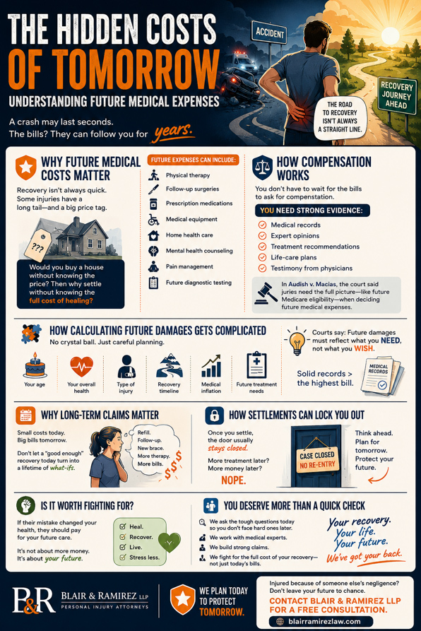 Understanding future medical costs after a serious accident or injury