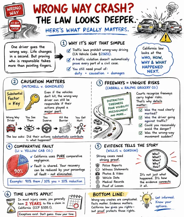 Wrong way accident lawyer discussing an old legal rule and its relevance